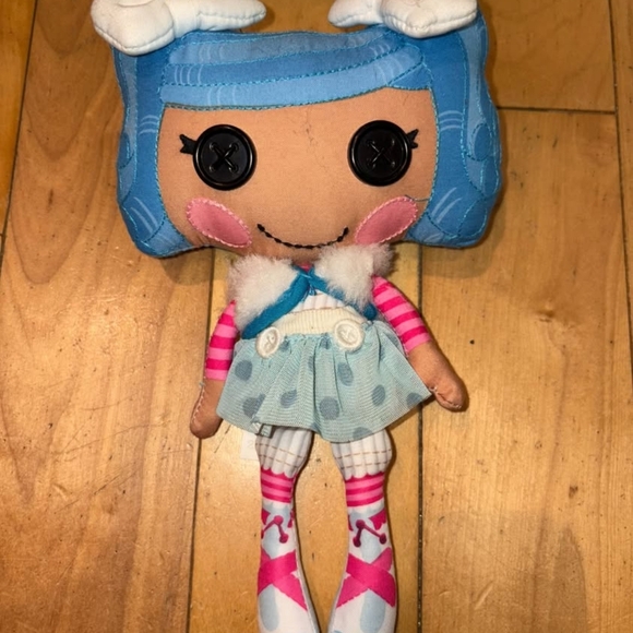 Other - LalaLoopsy Doll Plush Pink And Blue Stuffed Animal Button Eyes